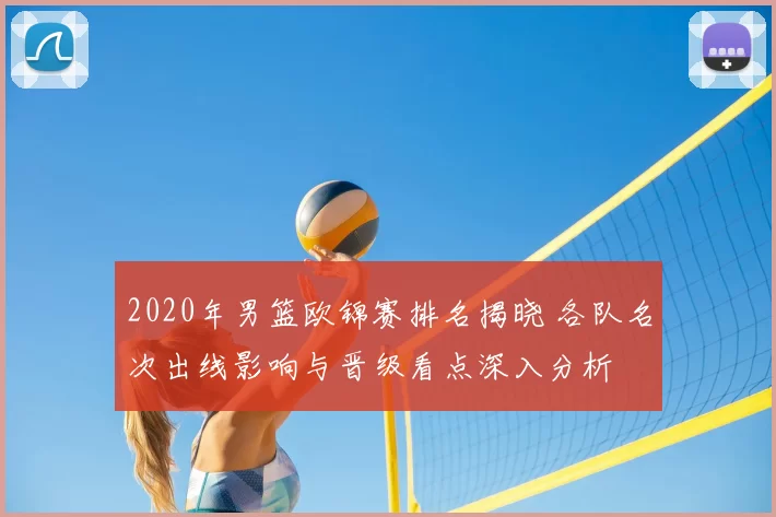 2020年男篮欧锦赛排名揭晓 各队名次出线影响与晋级看点深入分析